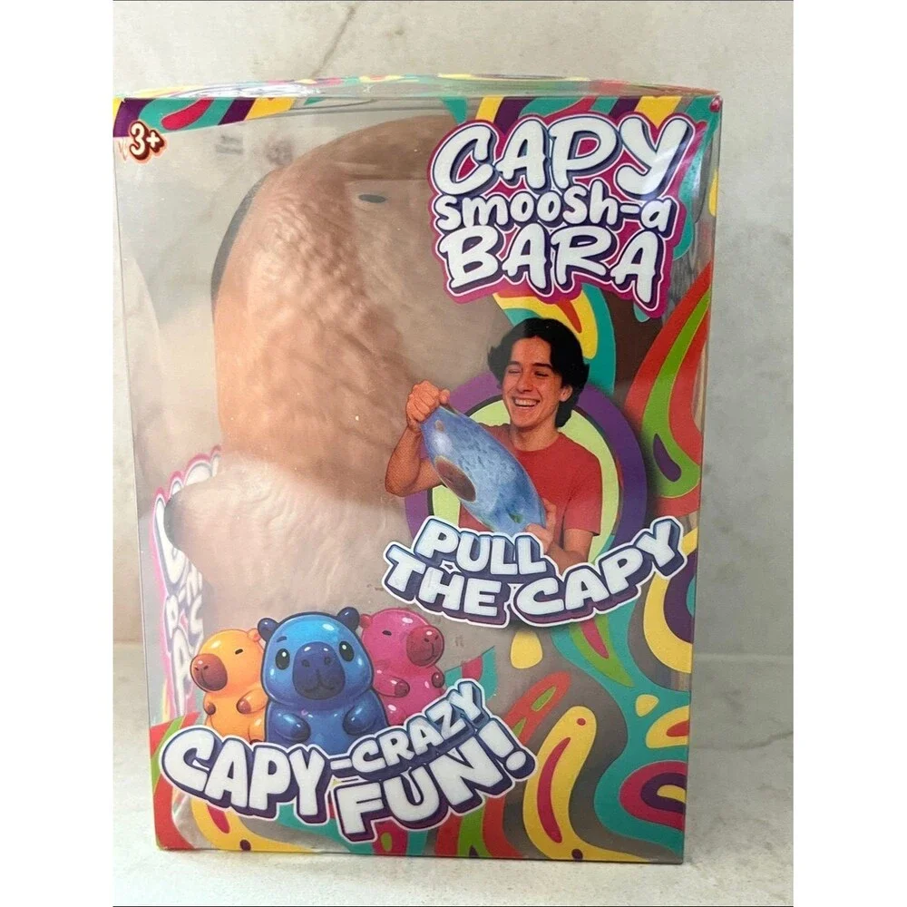 Capy Smoosh-a Bara Squishy Brown Stress Squeeze - New Toys & Collectibles